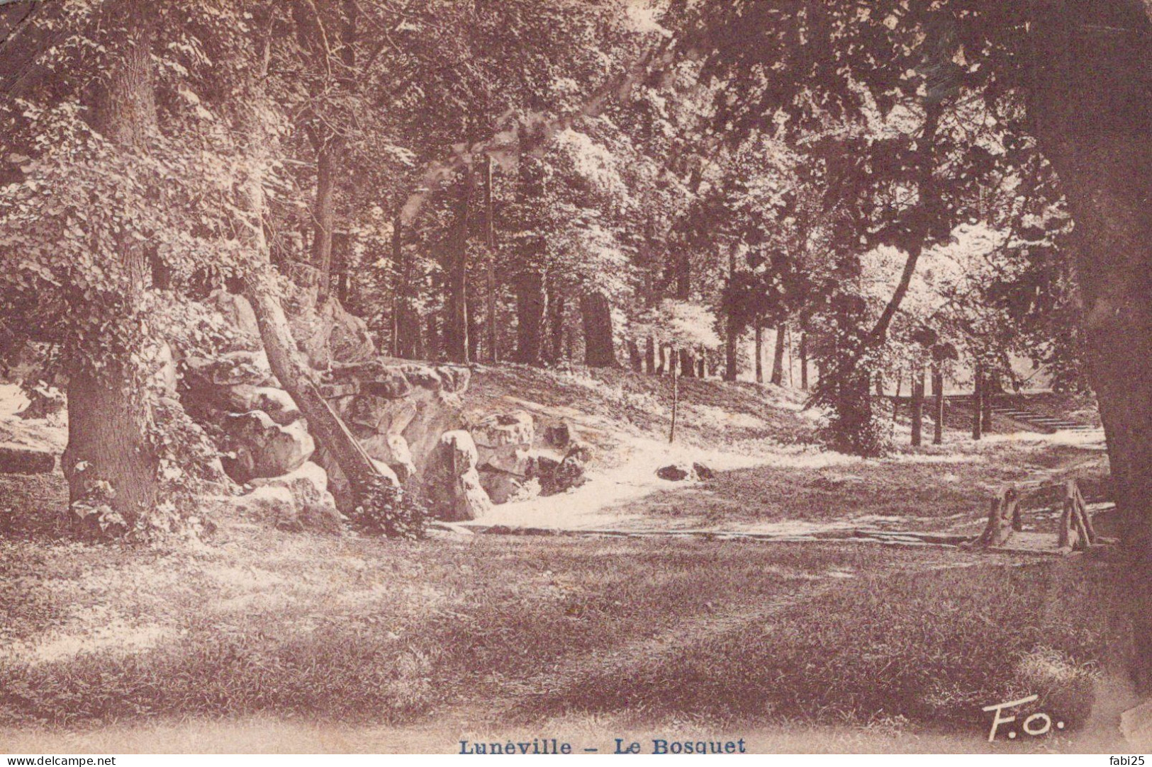 LUNEVILLE LE BOSQUET CARTE PEU COURANTE - Luneville