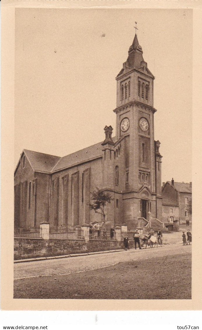 GOURAINCOURT  -  LONGWY   -   MEURTHE & MOSELLE  -   (54)   -  CPA  -  L'EGLISE. - Longwy