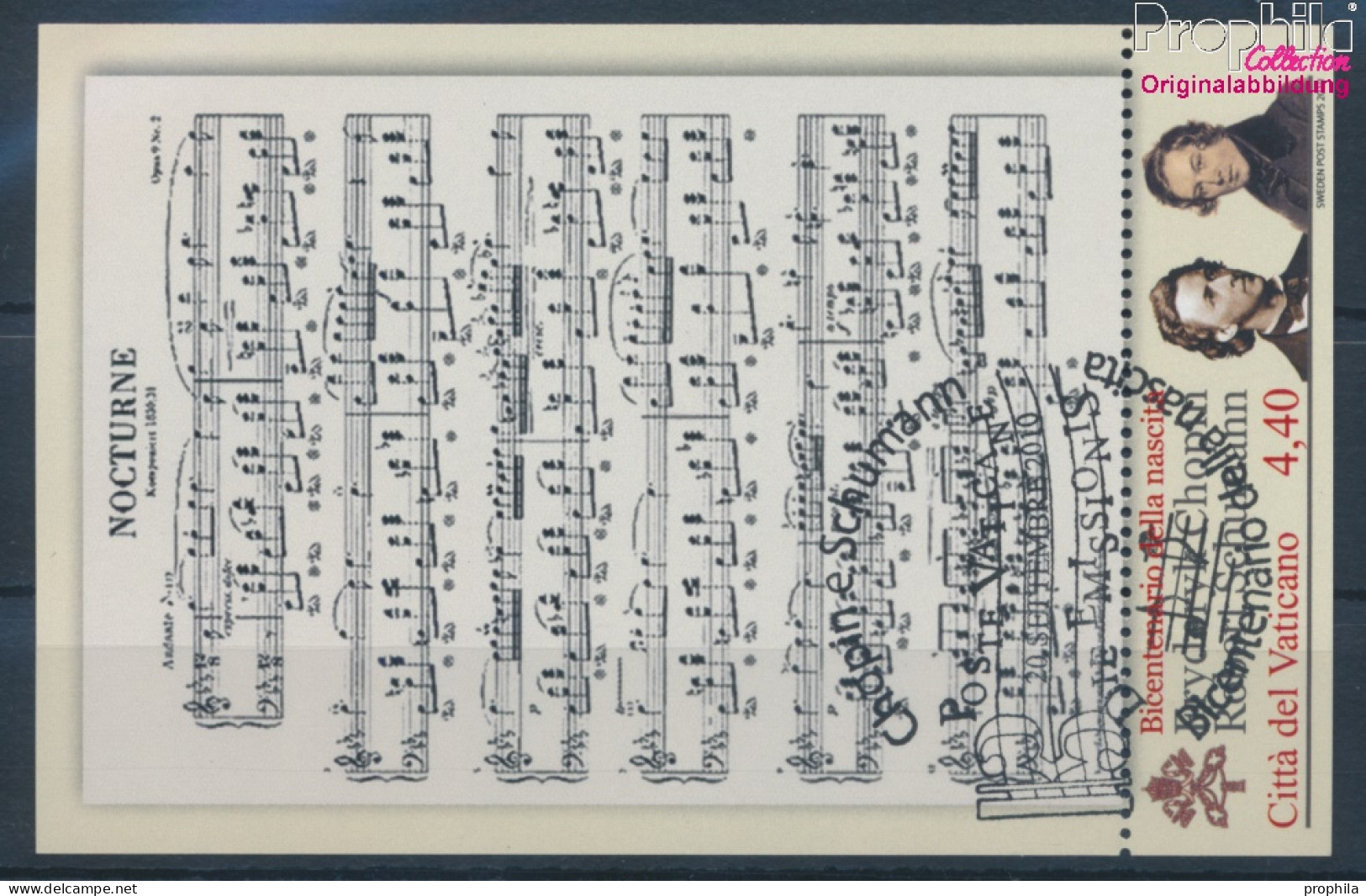 Vatikanstadt Block34 (kompl.Ausg.) Gestempelt 2010 F. Chopin Und R. Schumann (10352431 - Used Stamps