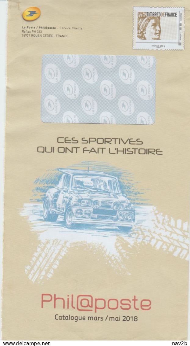 Entier Enveloppe TSC Philaposte . 2018 - Prêts-à-poster:Stamped On Demand & Semi-official Overprinting (1995-...)