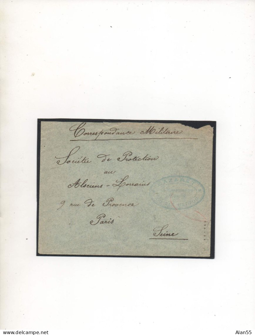 ALGERIE,1916, « LAZARET DU CAP MATIFOU » - Storia Postale
