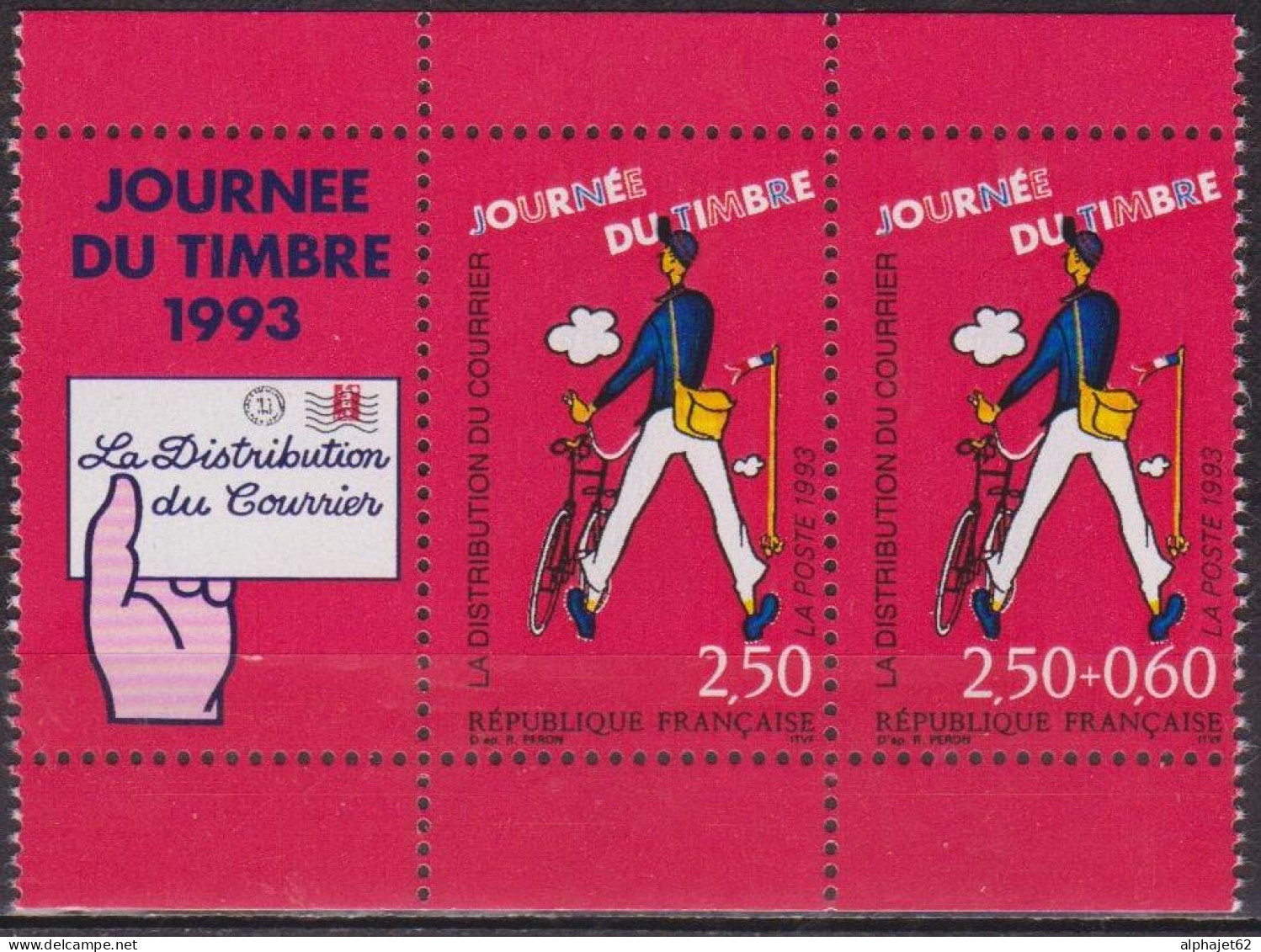 Facteur à Vélo, Jour De Fete - FRANCE - Jacques Tati - Film, Cinéma - N° 2793 A ** - 1993 - Unused Stamps