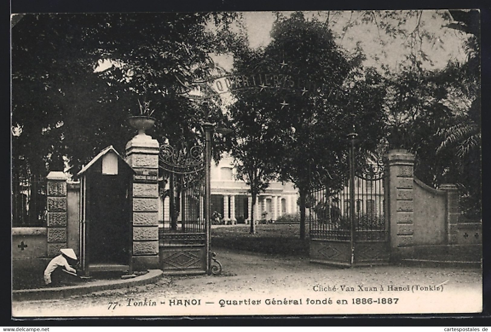 AK Hanoi, Quartier Générale Fondé En 1886-1887  - Viêt-Nam