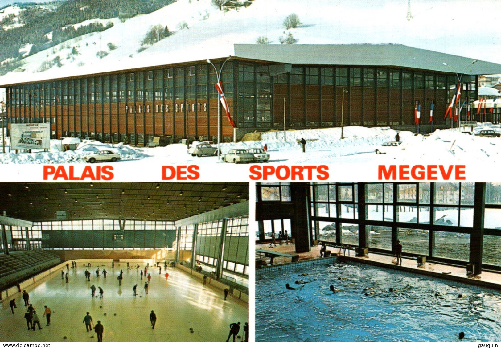 CPM - MÉGÈVE - Palais Des Sports Patinoire Olympique ... Edition France Couleurs - Stades