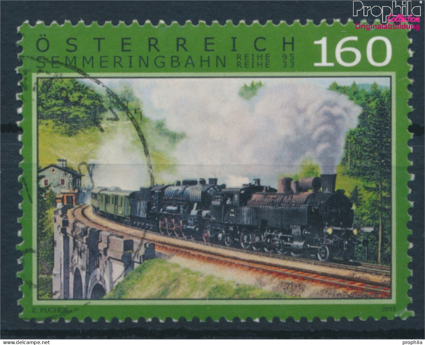 Österreich 3233 (kompl.Ausg.) Gestempelt 2015 Eisenbahn - Semmeringbahn (10404196 - Usati