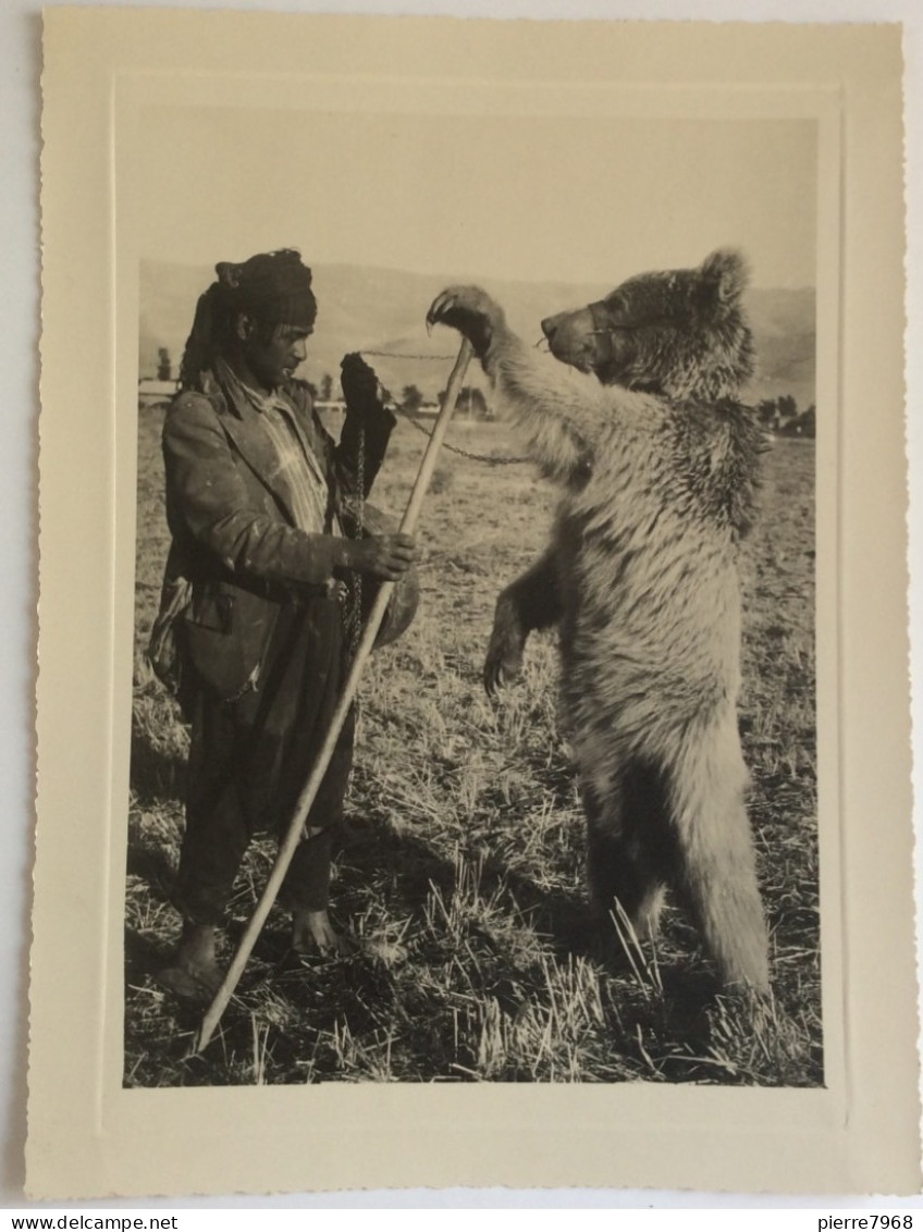 Photo N&B : MONTREUR D'OURS - 1937 Syrie Ou Liban - Format 17x23cm - Tirage D'époque - Superbe - Professions