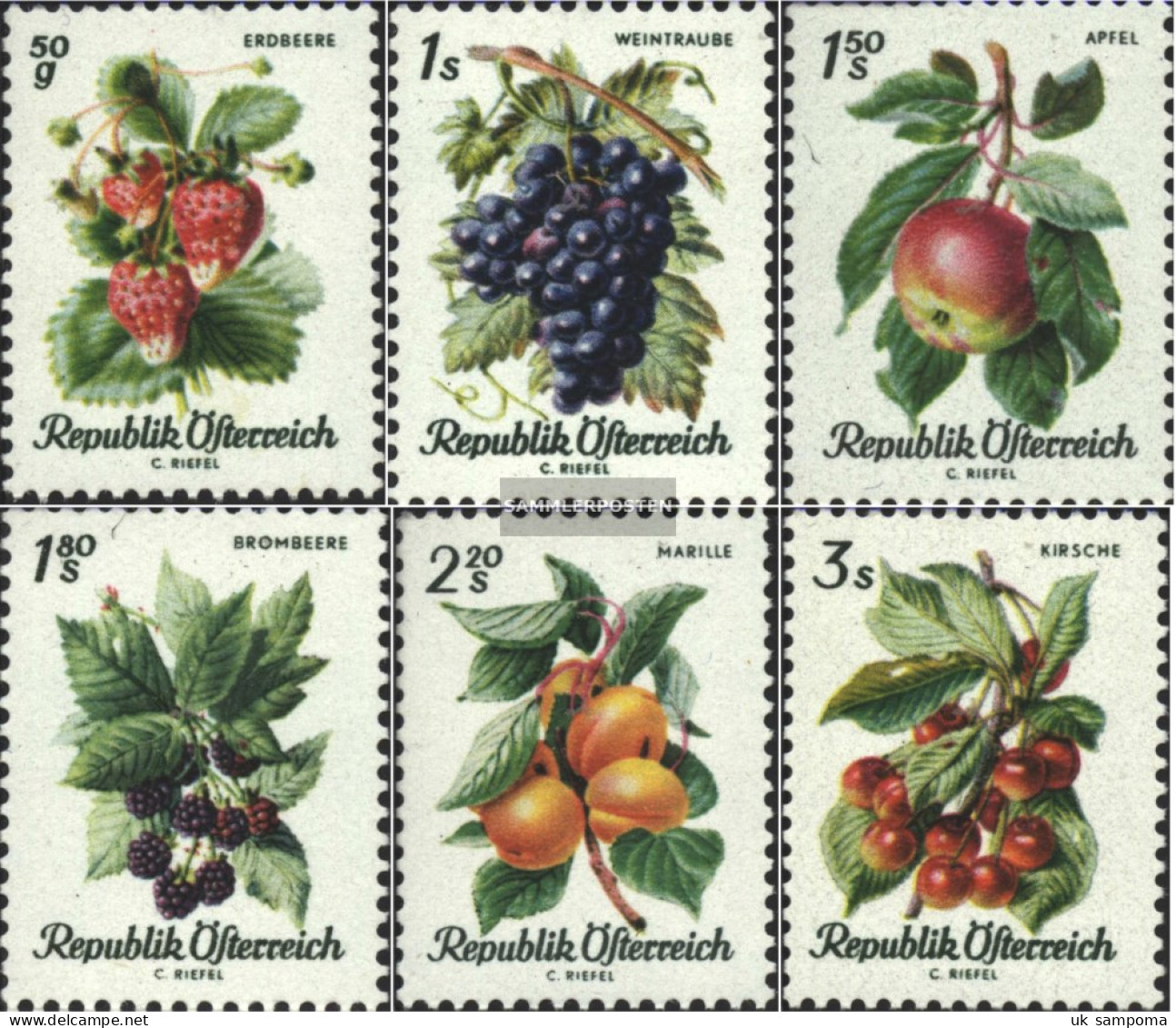 Austria 1223-1228 (complete Issue) Unmounted Mint / Never Hinged 1966 Orchard - Nuevos