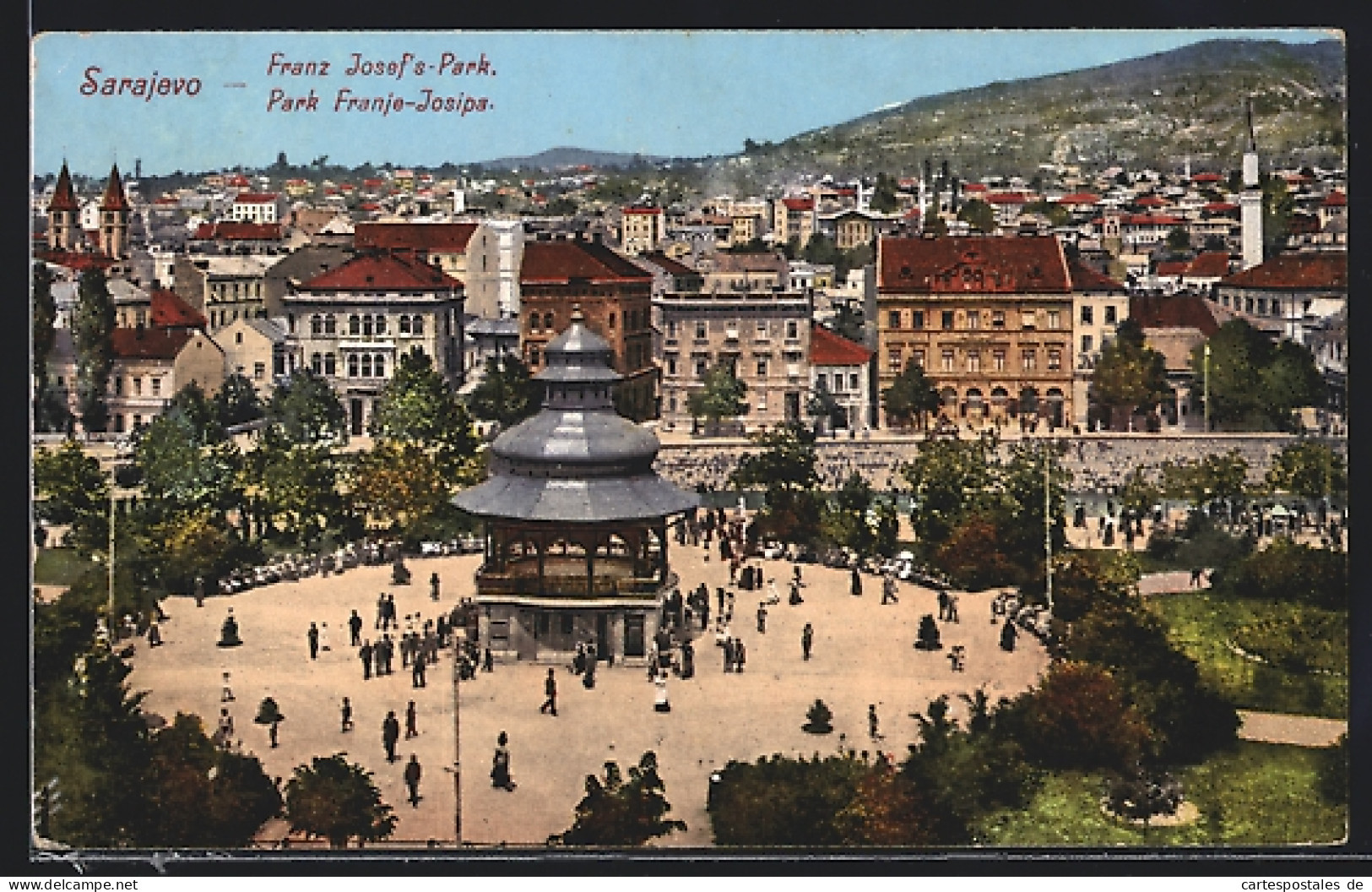 AK Sarajevo, Franz Josef`s-Park Mit Pavillon  - Bosnie-Herzegovine