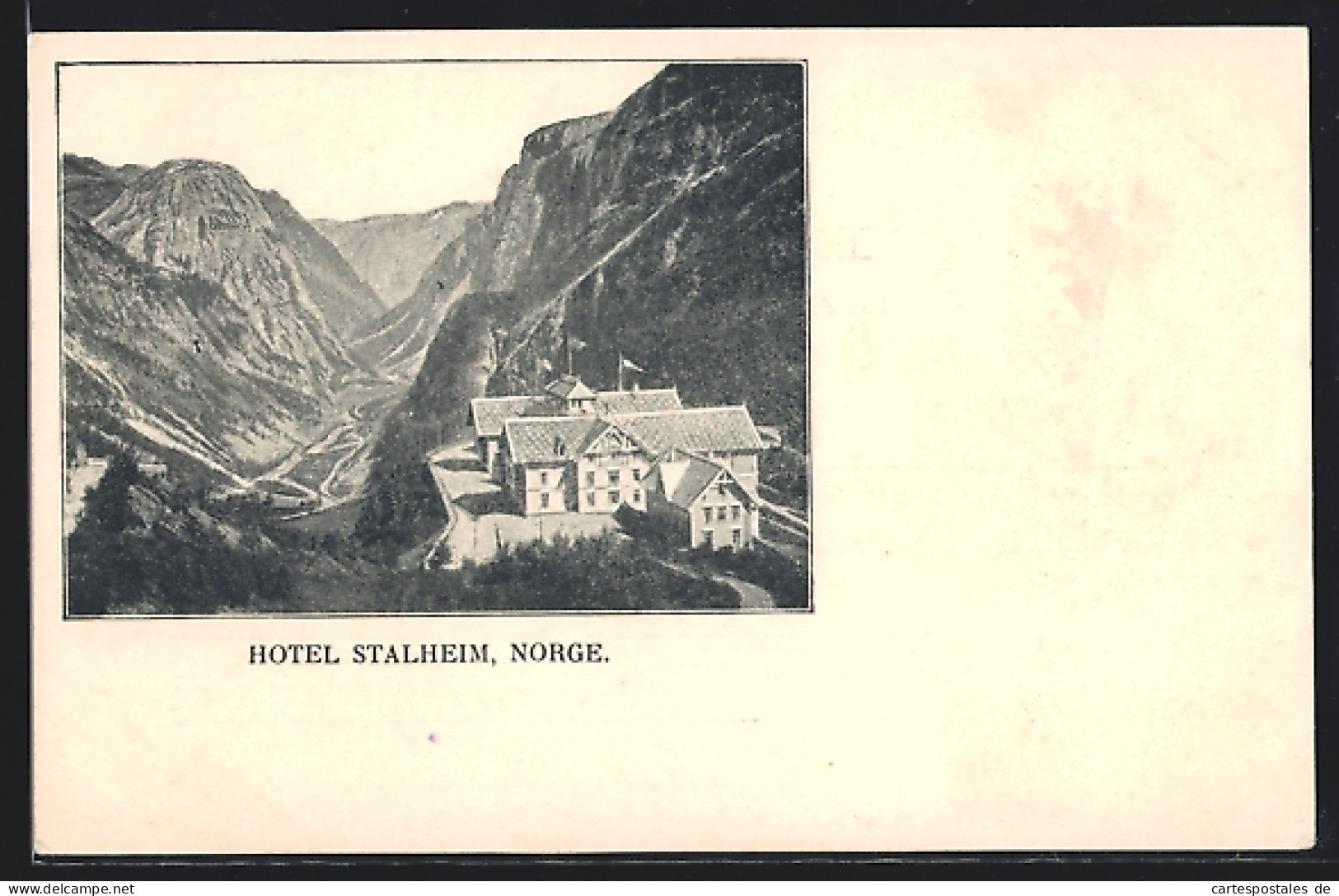 AK Stalheim, Hotel Stalheim Aus Der Vogelschau  - Noruega