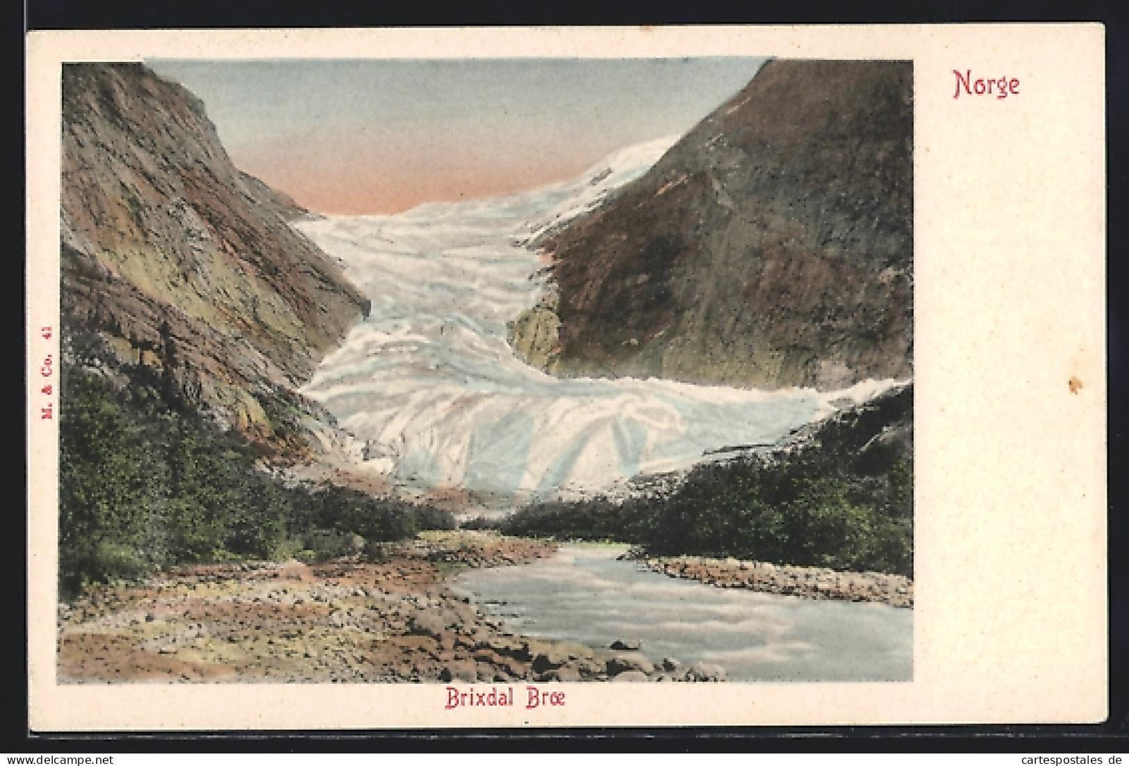 AK Brixdal Broe, Blick Auf Den Gletscher  - Noorwegen