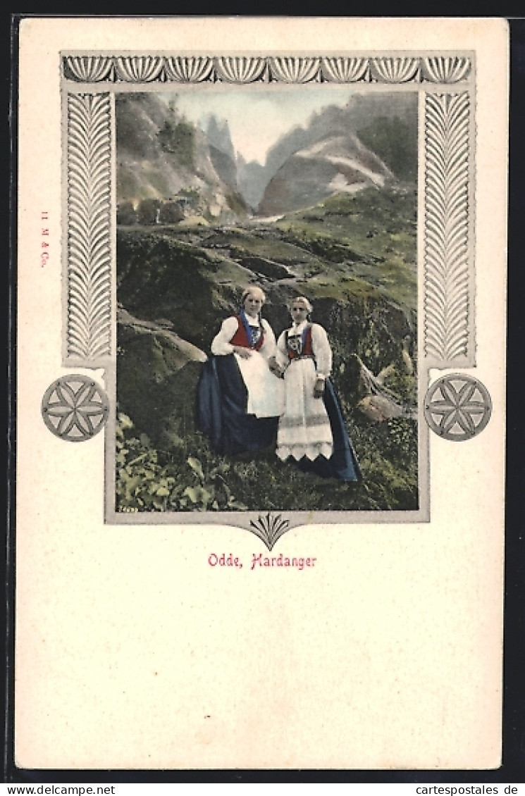 AK Odda, Hardanger, Zwei Frauen In Tracht  - Norway