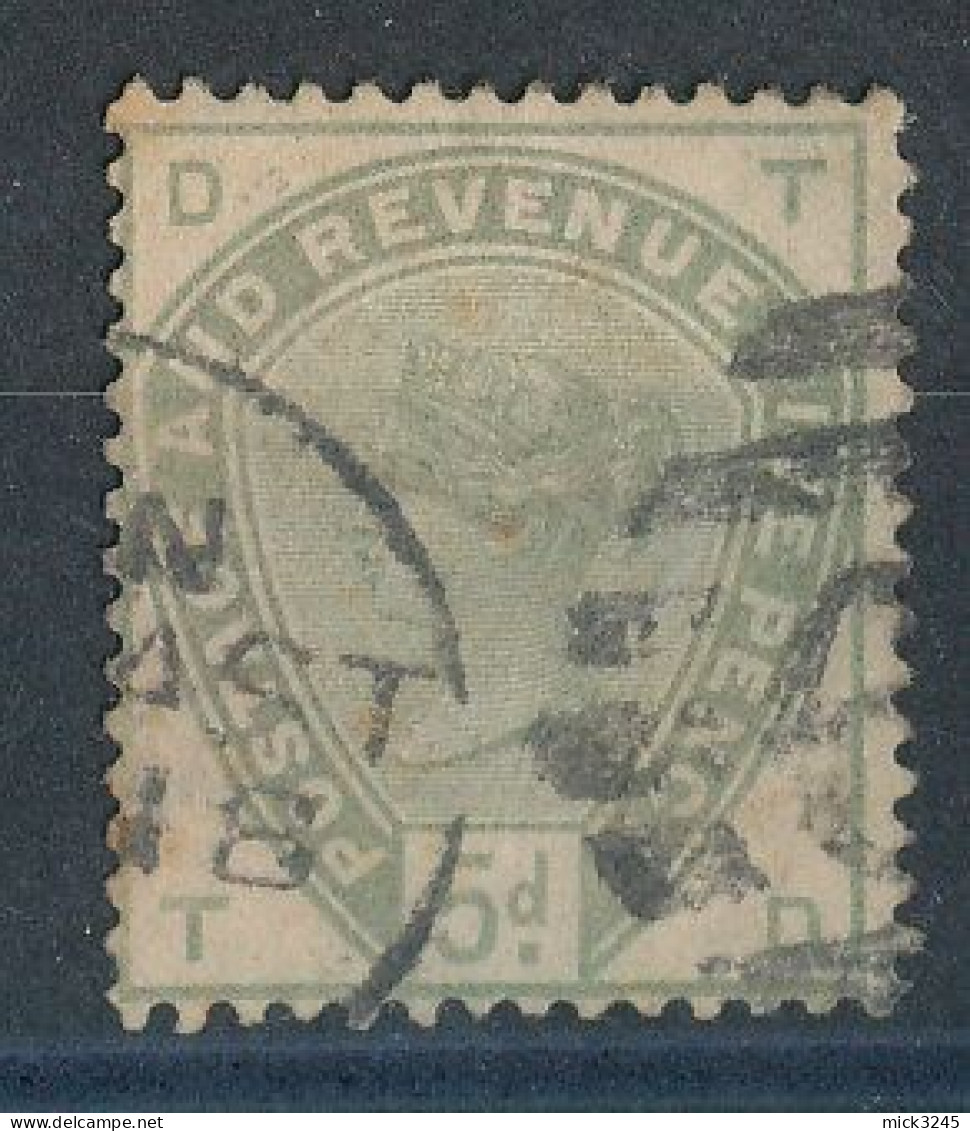 GB  N°82 Victoria  5p Vert De 1883-84 - Gebruikt