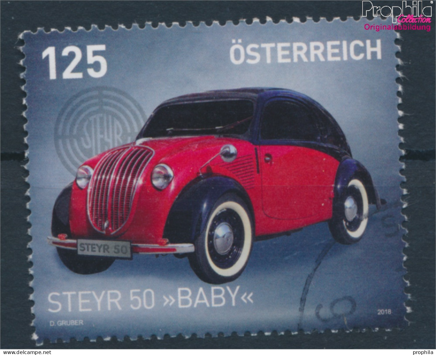 Österreich 3376 (kompl.Ausg.) Gestempelt 2018 Autos (10404289 - Gebraucht