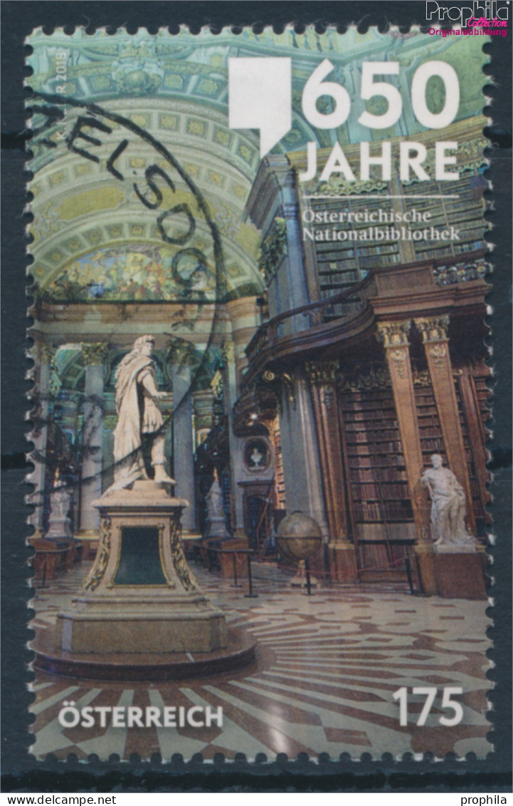 Österreich 3392 (kompl.Ausg.) Gestempelt 2018 Nationalbibliothek (10404299 - Usati