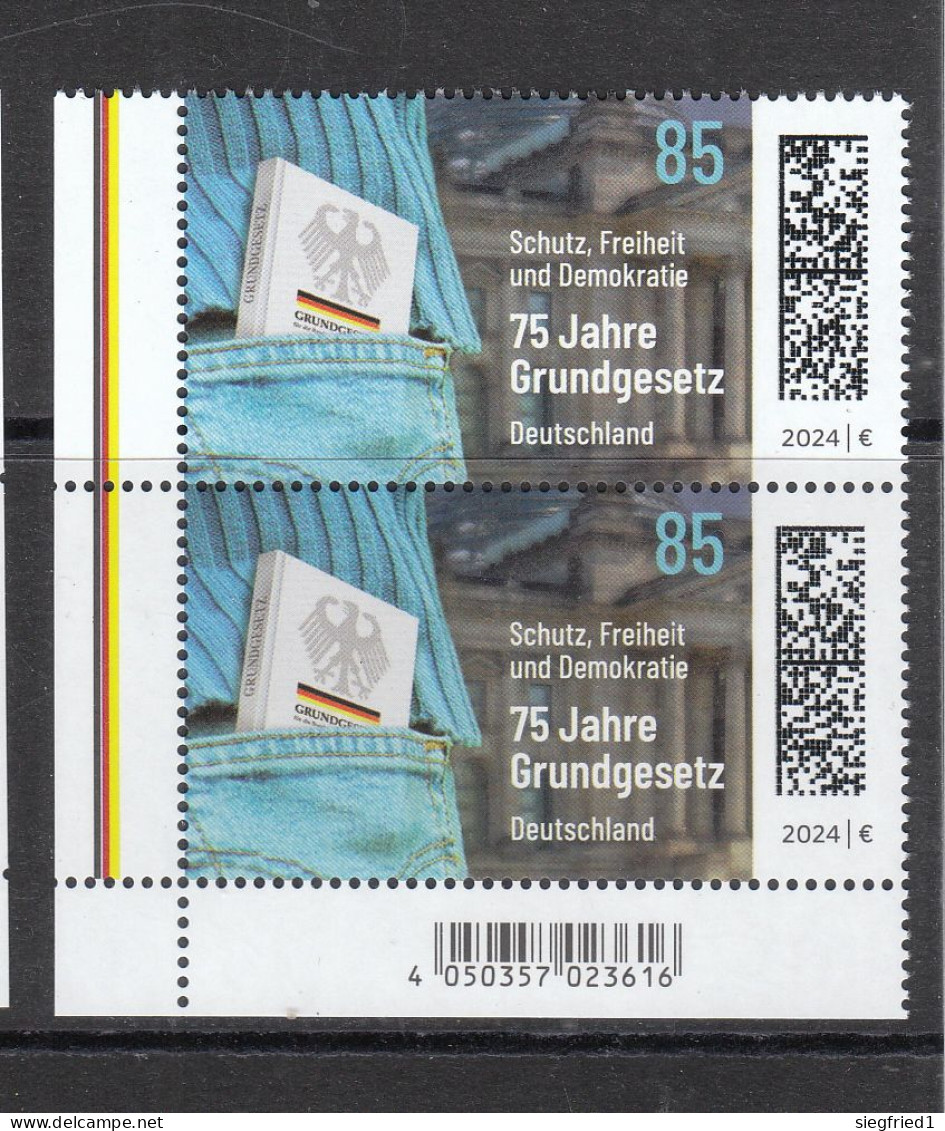 Deutschland BRD **  3830  75 Jahre Grundgesetz   Neuausgabe 2.5.2024 - Unused Stamps