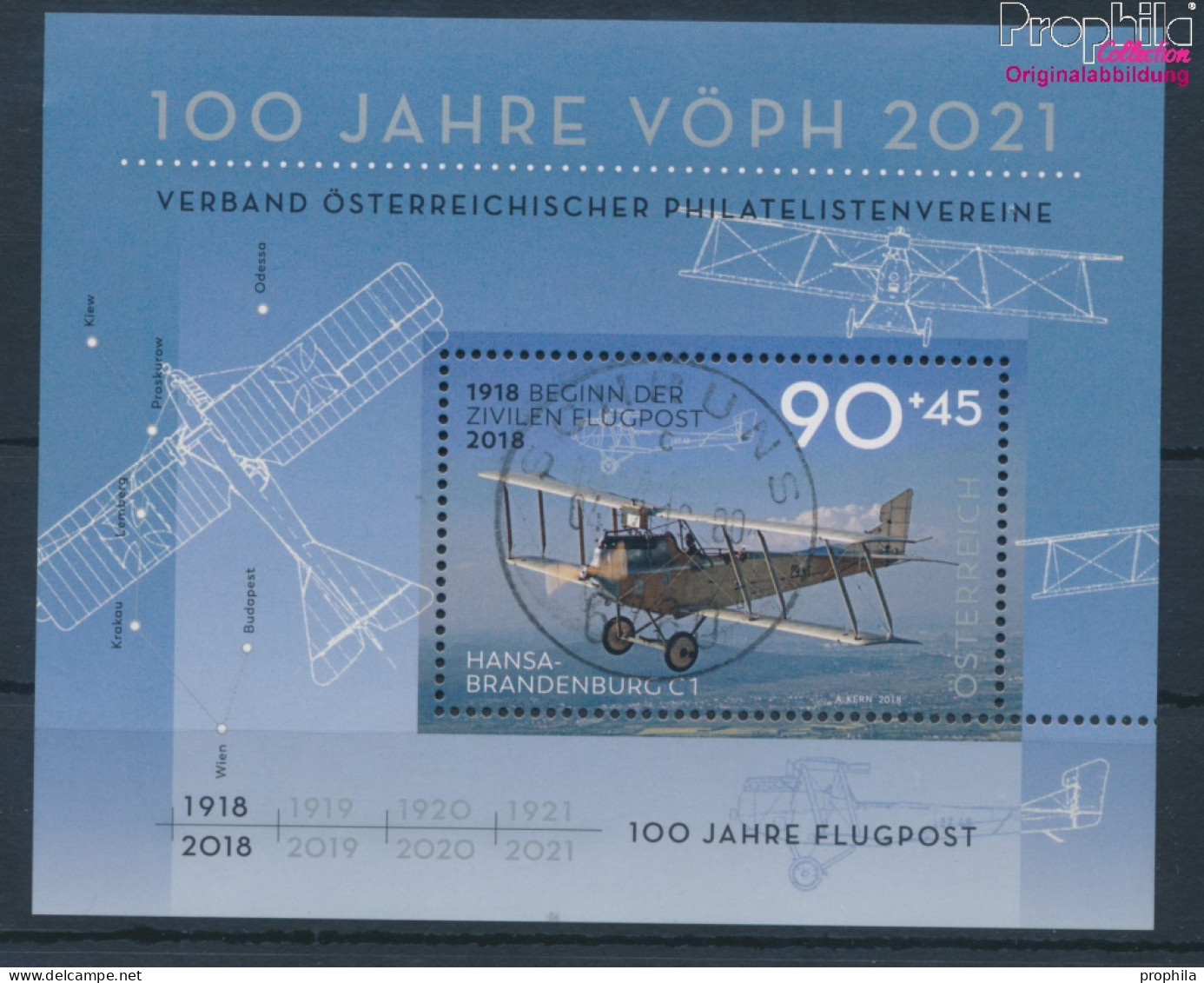 Österreich Block102 (kompl.Ausg.) Gestempelt 2018 Flugpost (10404309 - Gebruikt