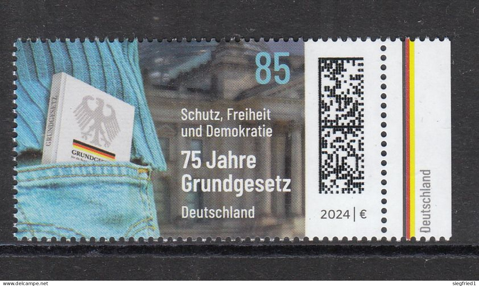 Deutschland BRD **  3830  75 Jahre Grundgesetz   Neuausgabe 2.5.2024 - Unused Stamps