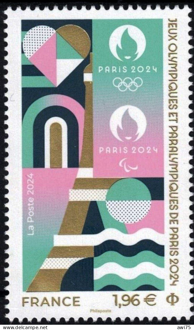 "Paris Jeux Olympiques 2024" 2024 - Unused Stamps