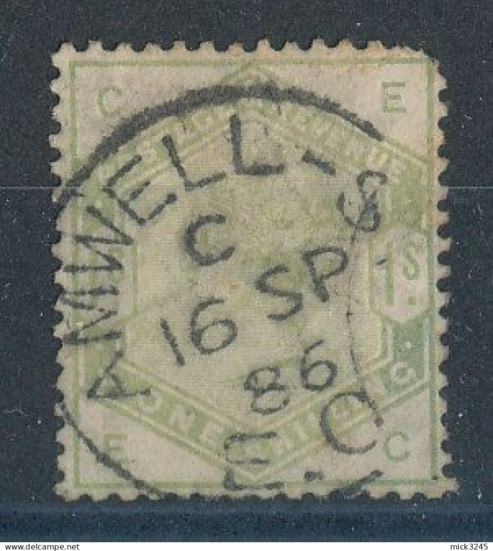 GB  N°85 Victoria 1s Vert De 1883-84 - Usati