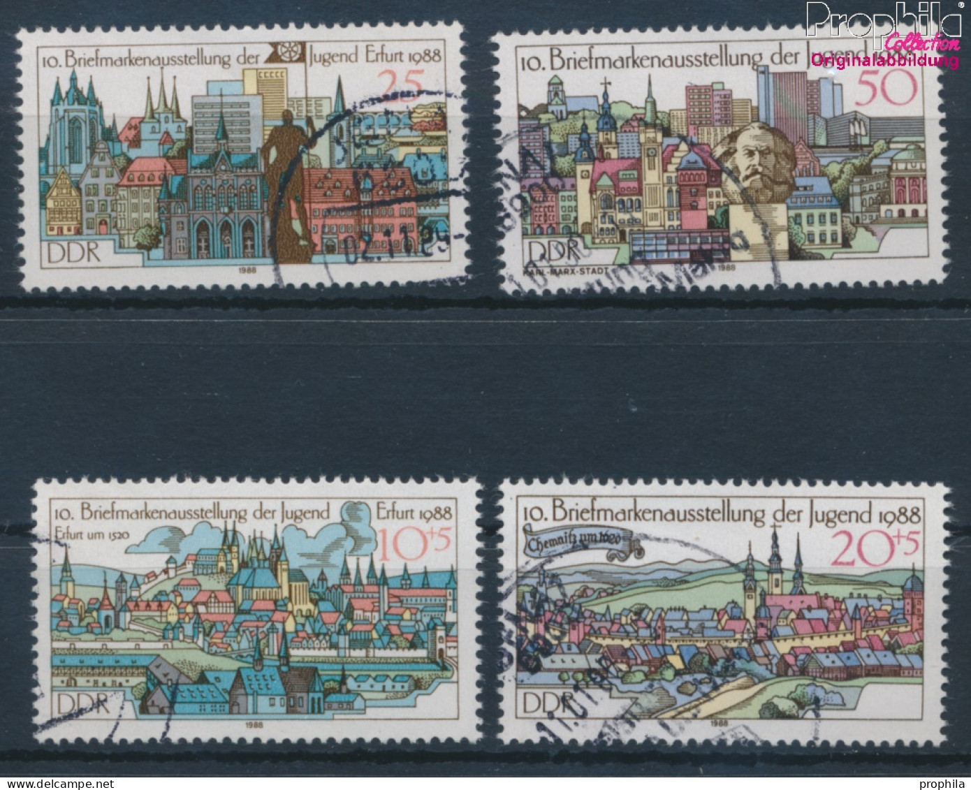 DDR 3173-3176 (kompl.Ausgabe) Gestempelt 1988 Briefmarkenausstellung (10405812 - Oblitérés