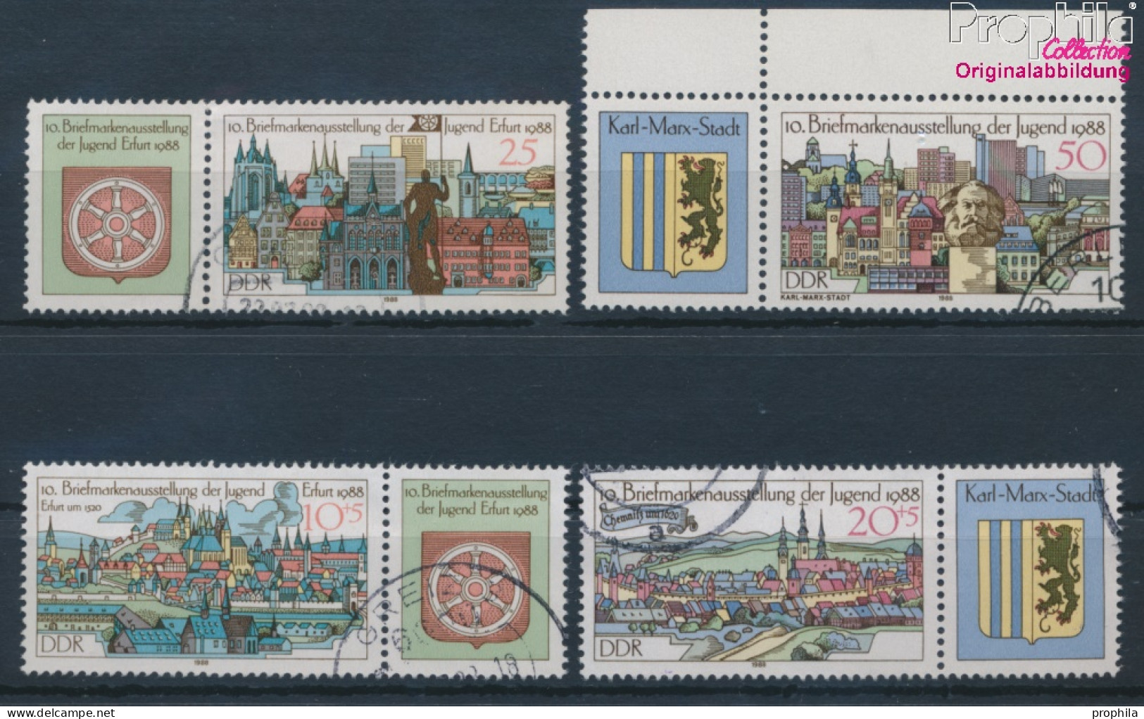 DDR 3173-3176 (kompl.Ausgabe) Gestempelt 1988 Briefmarkenausstellung (10405813 - Used Stamps