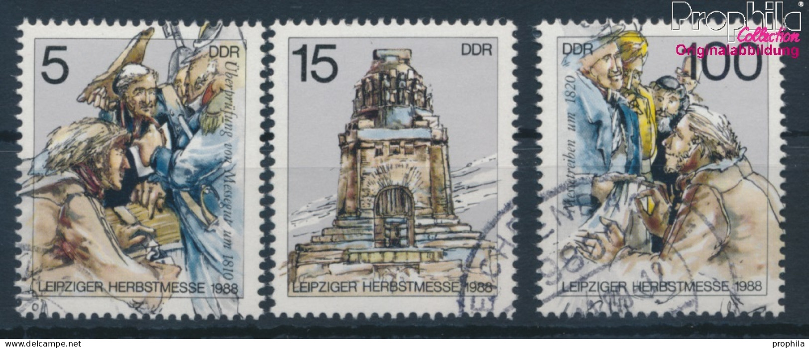 DDR 3193-3195 (kompl.Ausgabe) Gestempelt 1988 Leipziger Messe (10405800 - Used Stamps