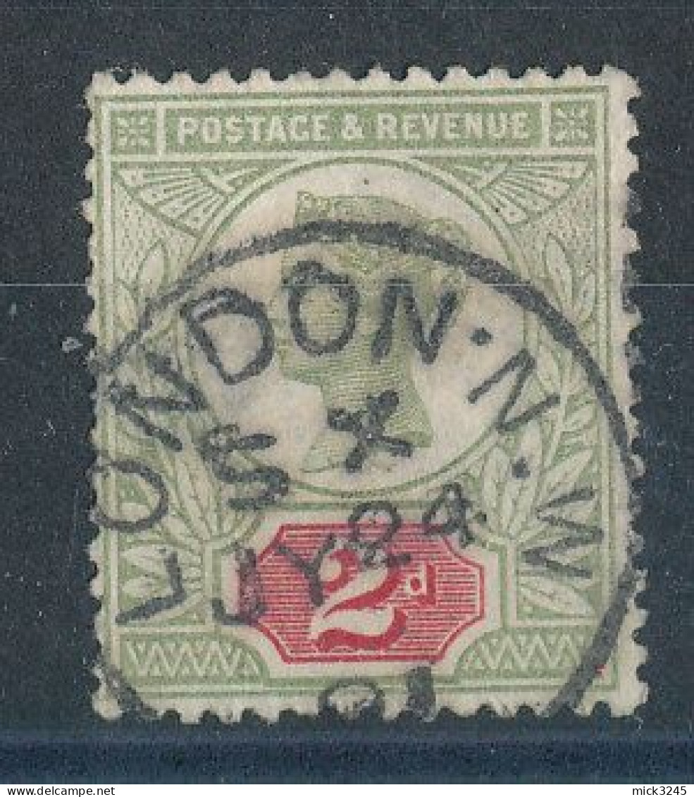 GB  N°94 Victoria 2p Vert Et Rose De 1887-1900 - Used Stamps