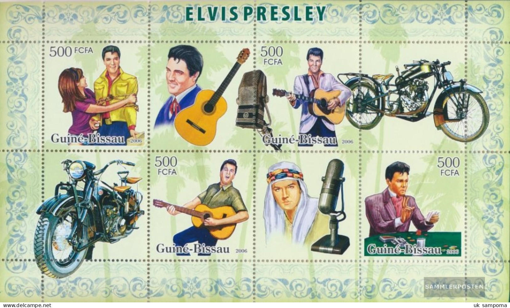 Guinea-Bissau 3431-3434 Sheetlet (complete. Issue) Unmounted Mint / Never Hinged 2006 Elvis Presley And Motorcycles - Guinea-Bissau