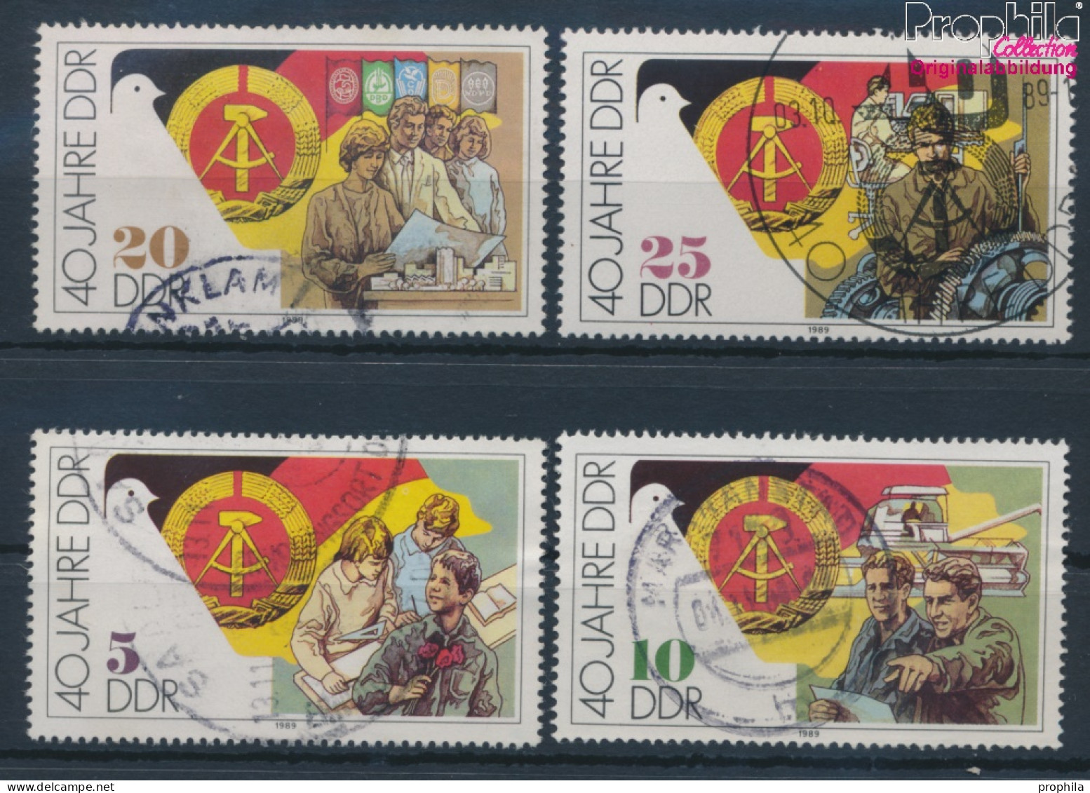 DDR 3279-3282 (kompl.Ausgabe) Gestempelt 1989 40 Jahre DDR (10405754 - Used Stamps