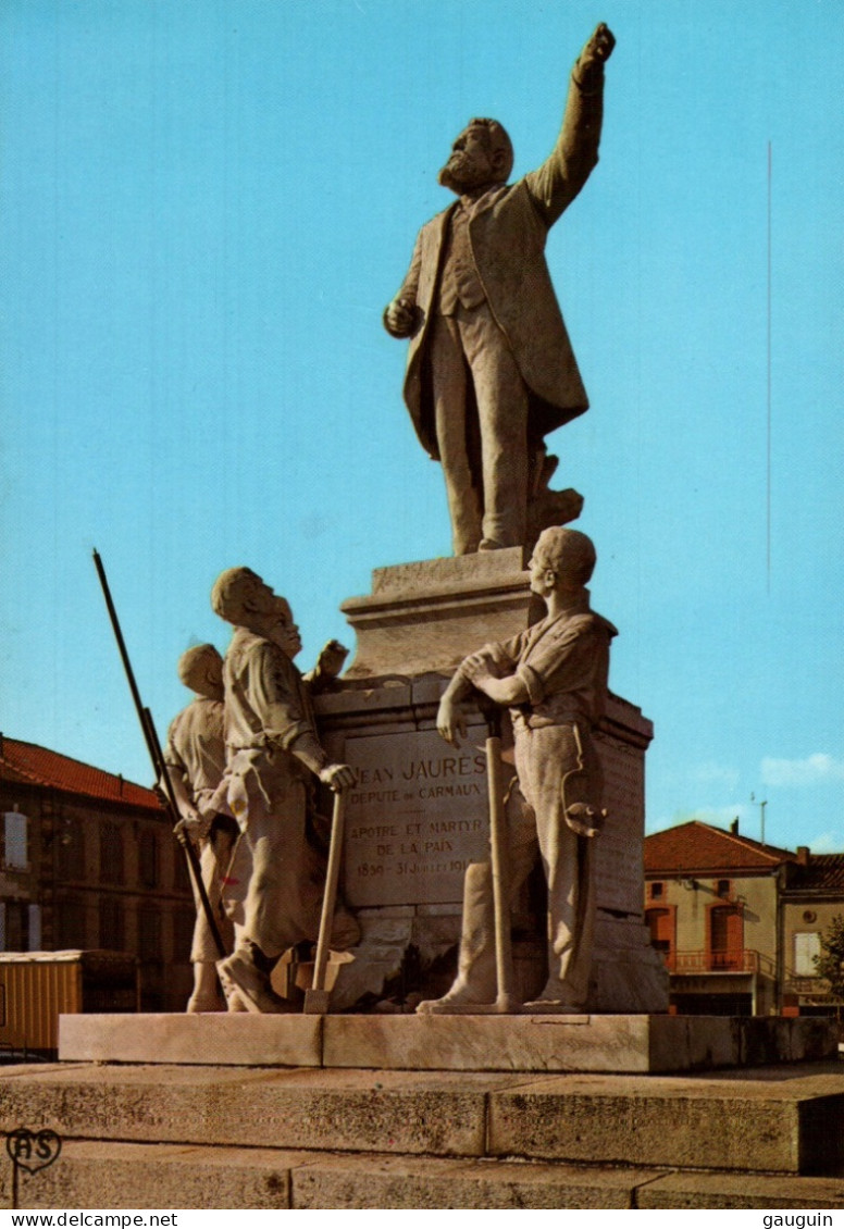 CPM - CARMAUX - Statue Jean JAURÈS ... Edition Apa-Poux - Monumenti