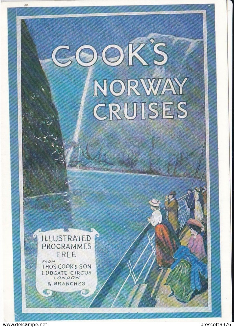 Thomas Cook Norway Cruises - Unused Postcard   - L Size 17x12cm  - LS3 - Reclame