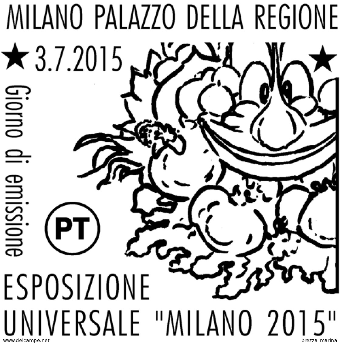 ITALIA - Usato - 2015 - Expo Milano 2015 - Logo E Mascotte - 0,80 - 2011-20: Usados