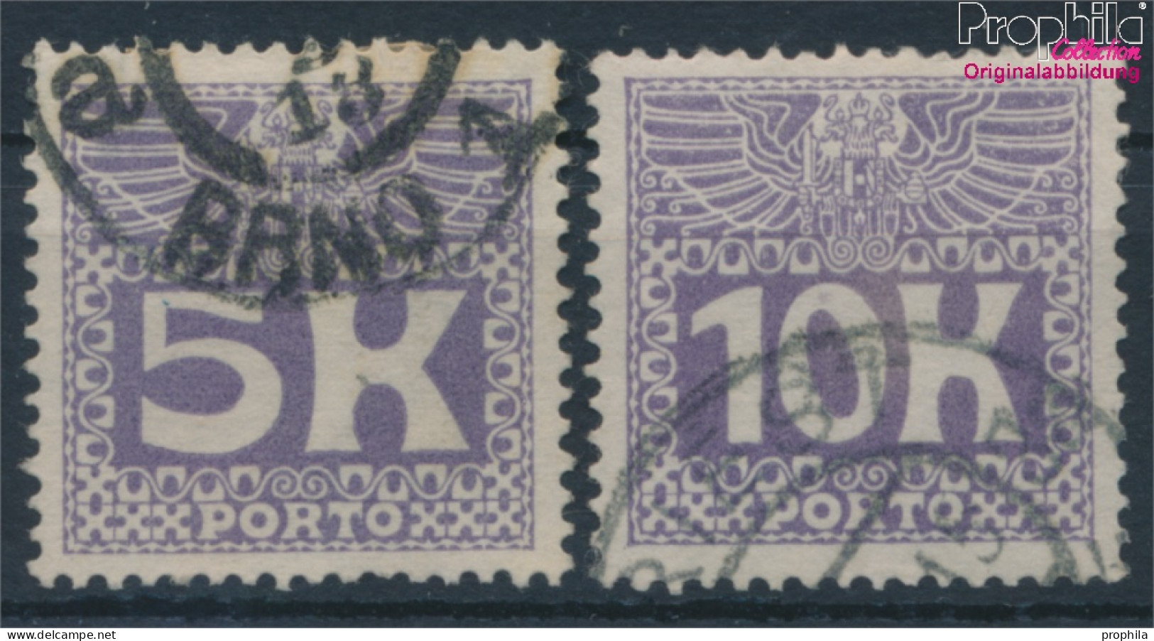 Österreich P45-P46 (kompl.Ausg.) Gestempelt 1911 Portomarken (10405027 - Gebruikt