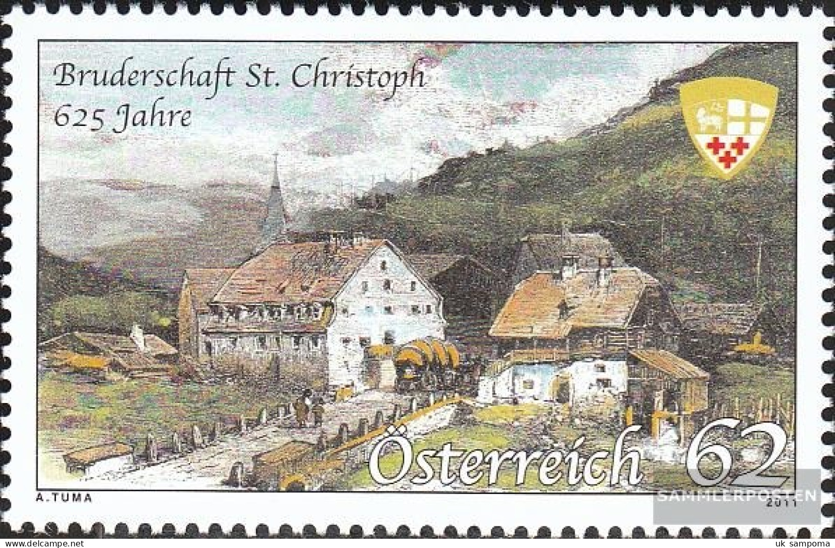 Austria 2945 (complete Issue) Unmounted Mint / Never Hinged 2011 St. Christoph - Nuevos