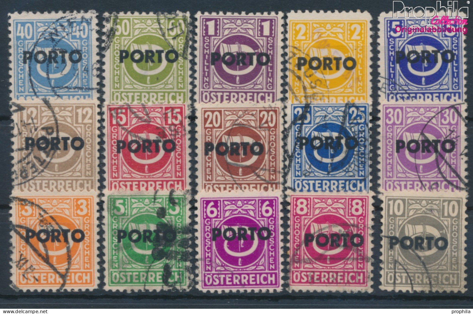Österreich P189-P203 (kompl.Ausg.) Gestempelt 1946 Portomarken (10405034 - Used Stamps