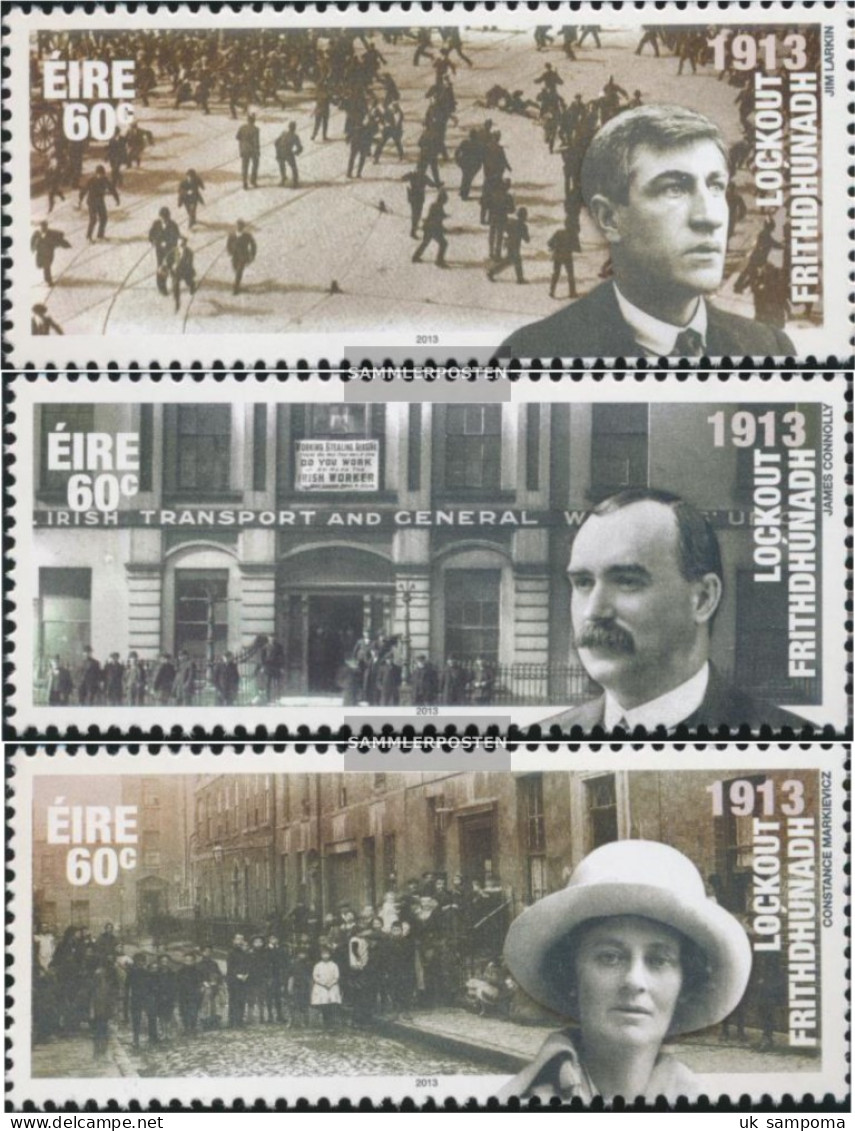 Ireland 2059-2061 (complete Issue) Unmounted Mint / Never Hinged 2013 7 Monatige Arbeiteraussperrung - Unused Stamps