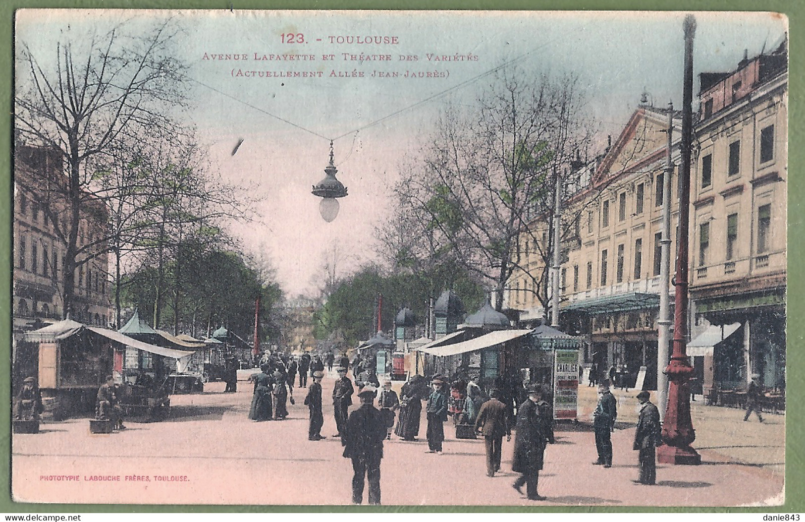 CPA Colorisée - HAUTE GARONNE - TOULOUSE - AVENUE LAFAYETTE - THÉATRE DES VARIÉTÉS - Animation, - Toulouse