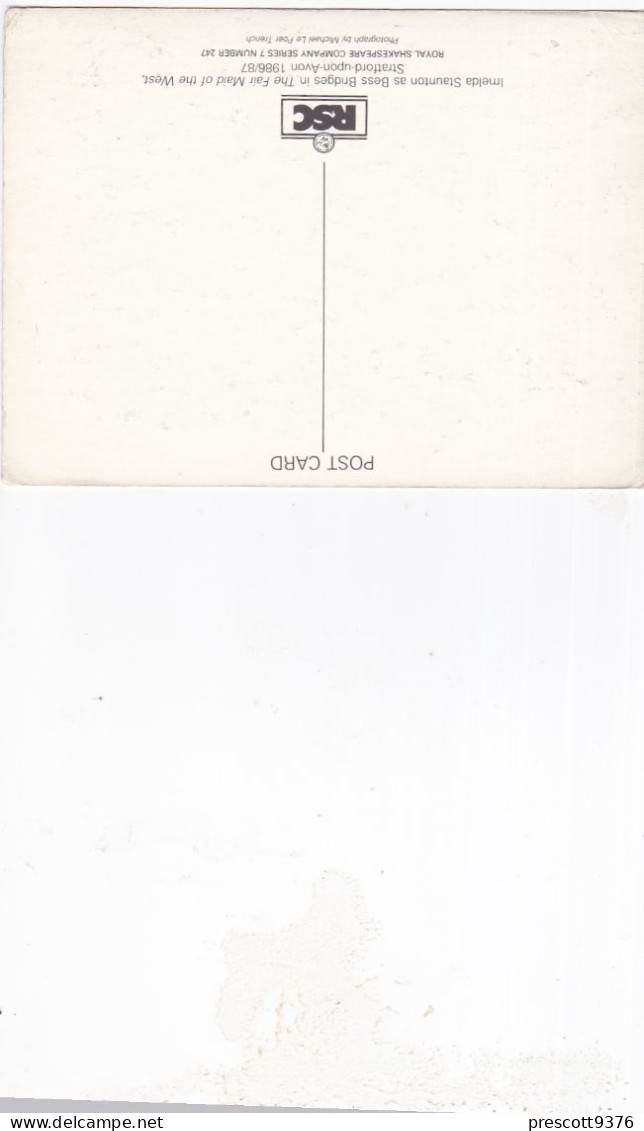 Imelda Staunton At The RSC 1986 - Unused Postcard   - L Size 17x12cm  - LS3 - Femmes Célèbres