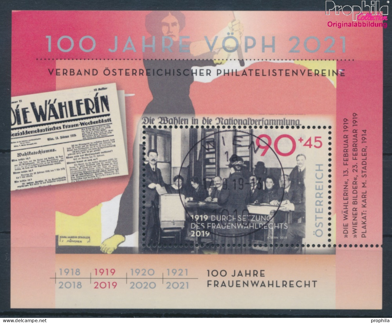 Österreich Block108 (kompl.Ausg.) Gestempelt 2019 Frauenwahlrecht (10404340 - Used Stamps