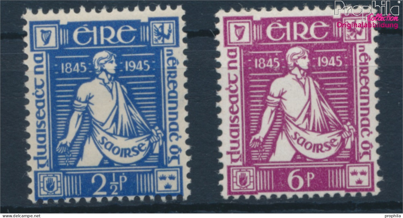 Irland 96-97 (kompl.Ausg.) Mit Falz 1945 Davis (10398310 - Ongebruikt