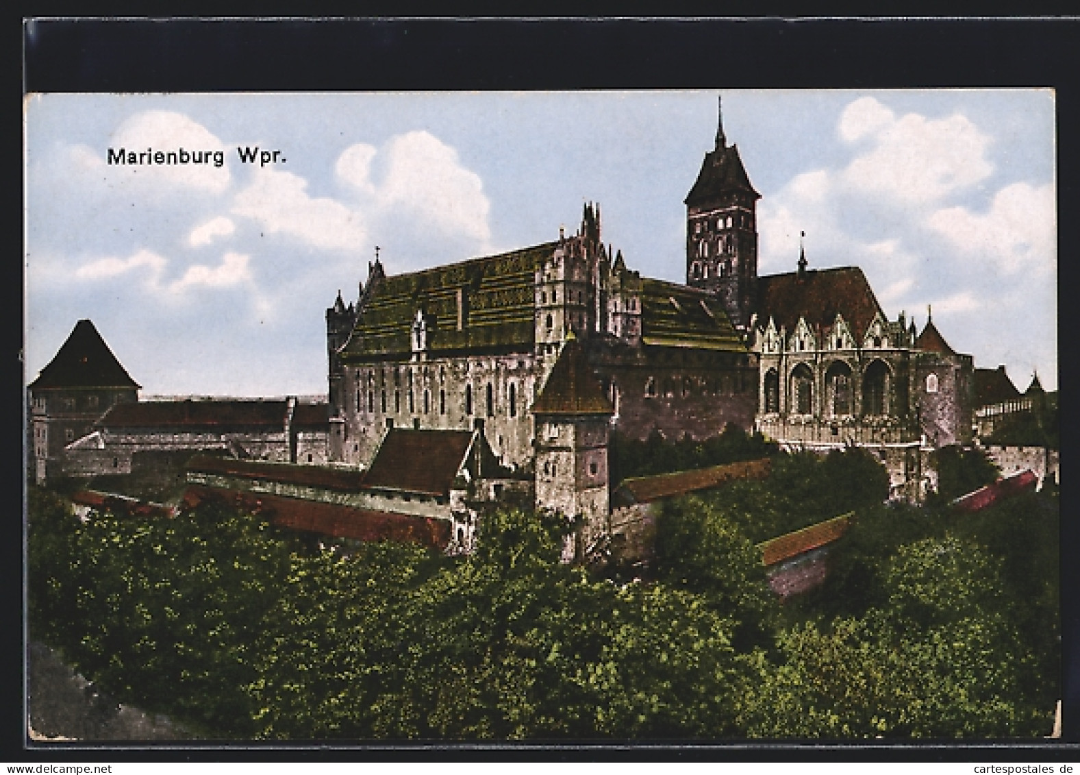 AK Marienburg / Malbork, Blick Zum Schloss  - Westpreussen