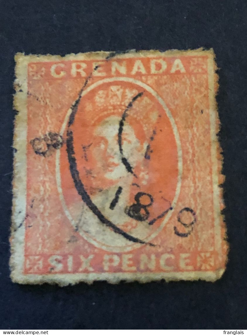 GRENADA  SG 12  6d Orange Vermilion,  CV £26 - Grenade (...-1974)