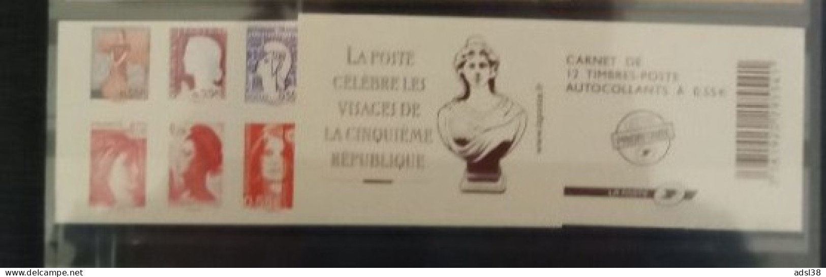 France - Carnet Visages Vème République - 1518 - Gedenkmarken