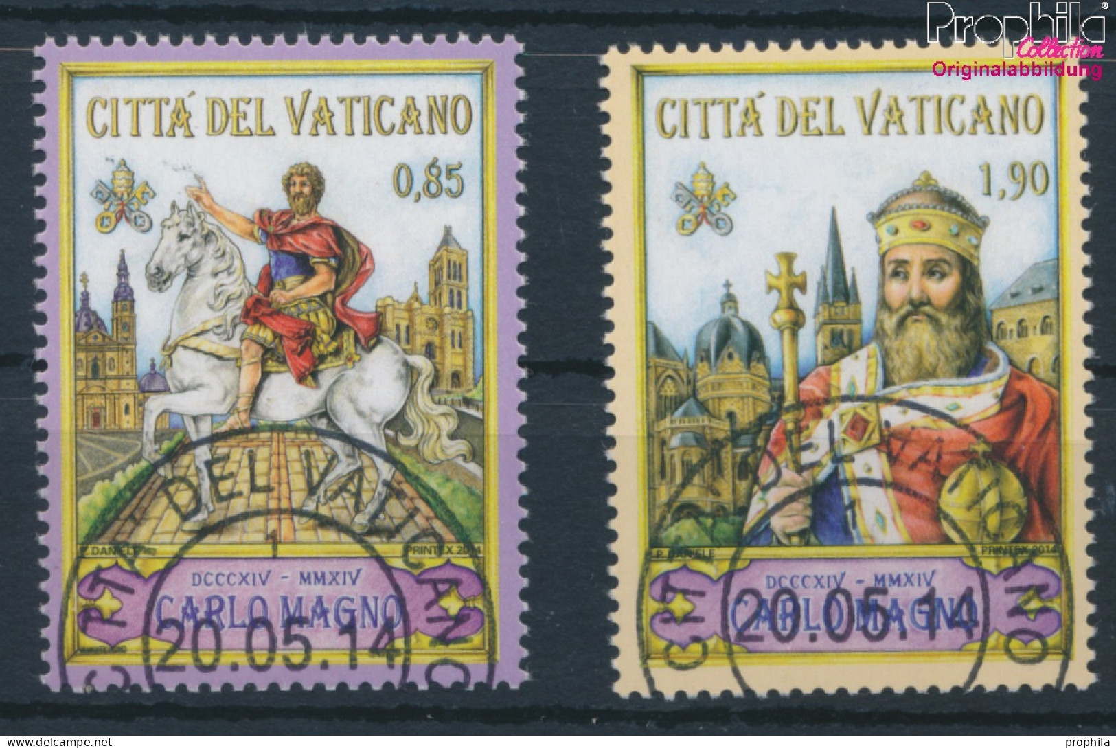 Vatikanstadt 1807-1808 (kompl.Ausg.) Gestempelt 2014 Karl Der Große (10405996 - Usados