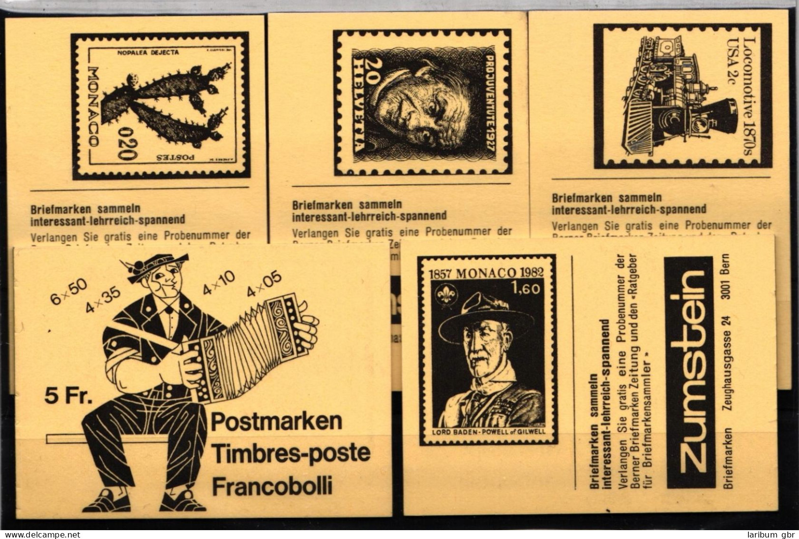 Schweiz MH 0-72 F-k Postfrisch Markenheftchen #HZ415 - Postzegelboekjes