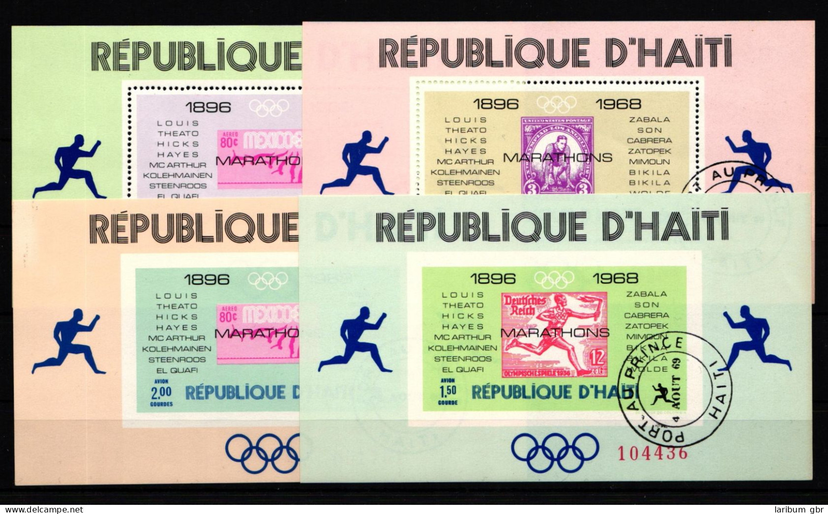 Haiti Block 35-38 Postfrisch Olympia 1968 #HZ483 - Andere & Zonder Classificatie