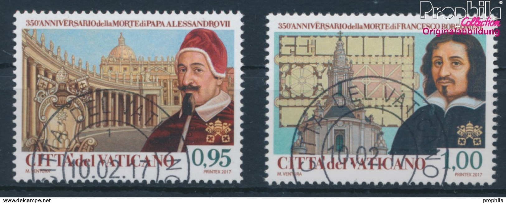 Vatikanstadt 1896-1897 (kompl.Ausg.) Gestempelt 2017 Papst Alexander VII. (10405954 - Oblitérés