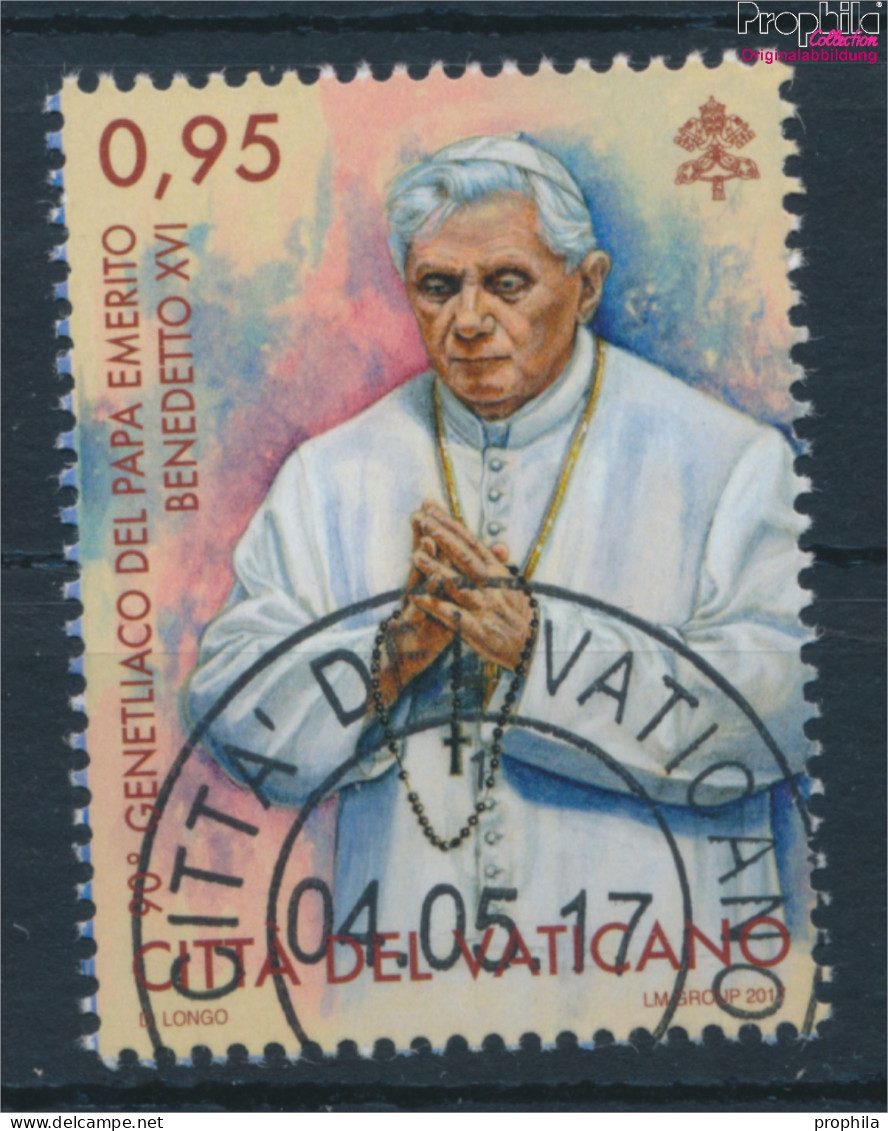 Vatikanstadt 1900 (kompl.Ausg.) Gestempelt 2017 Geburtstag Papst Benedikt XVI (10405951 - Used Stamps