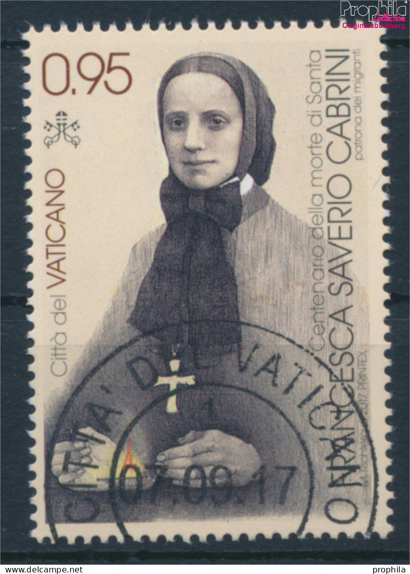 Vatikanstadt 1906 (kompl.Ausg.) Gestempelt 2017 Franziska Xaviera Cabrini (10405947 - Used Stamps