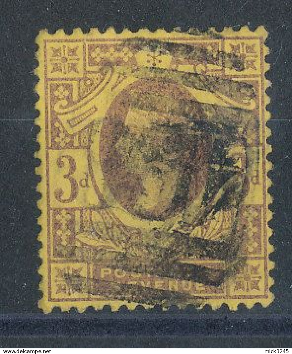 GB  N°96 Victoria 3p Brun/jaune De 1887-1900 - Oblitérés
